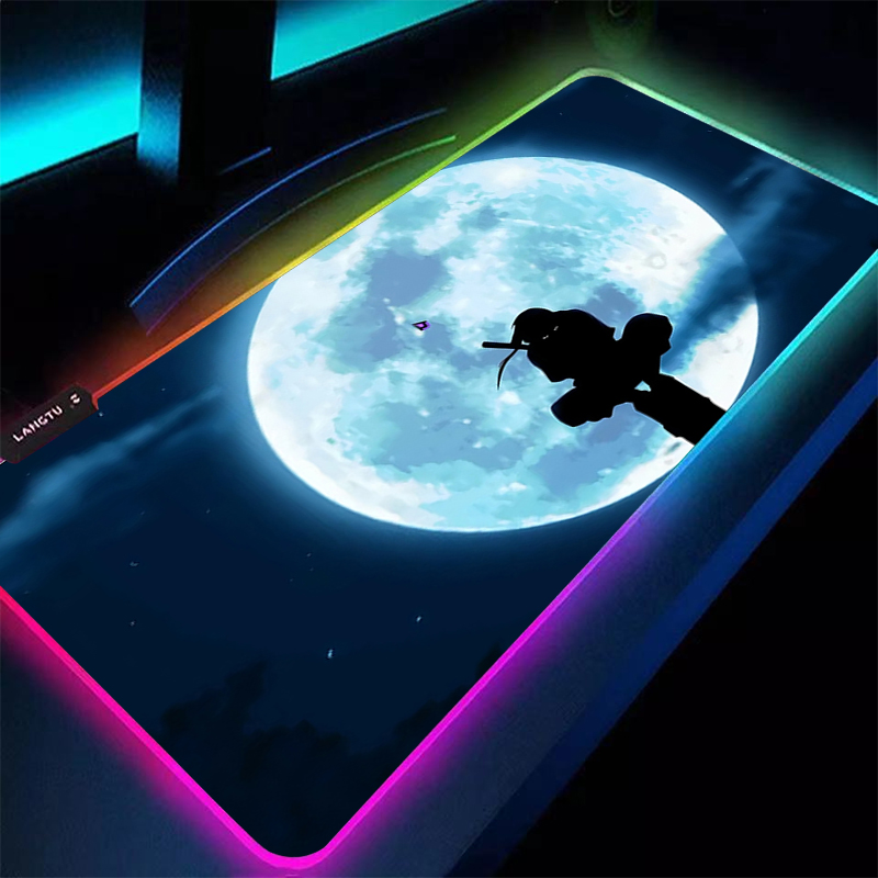 Esports Gaming Keyboard And Mouse - RGB Large Mouse Pad 90x40cm Naruto
