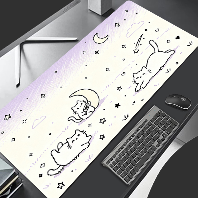 Esports Gaming Keyboard And Mouse - Low pixel cartoon Mouse Pad Notbook