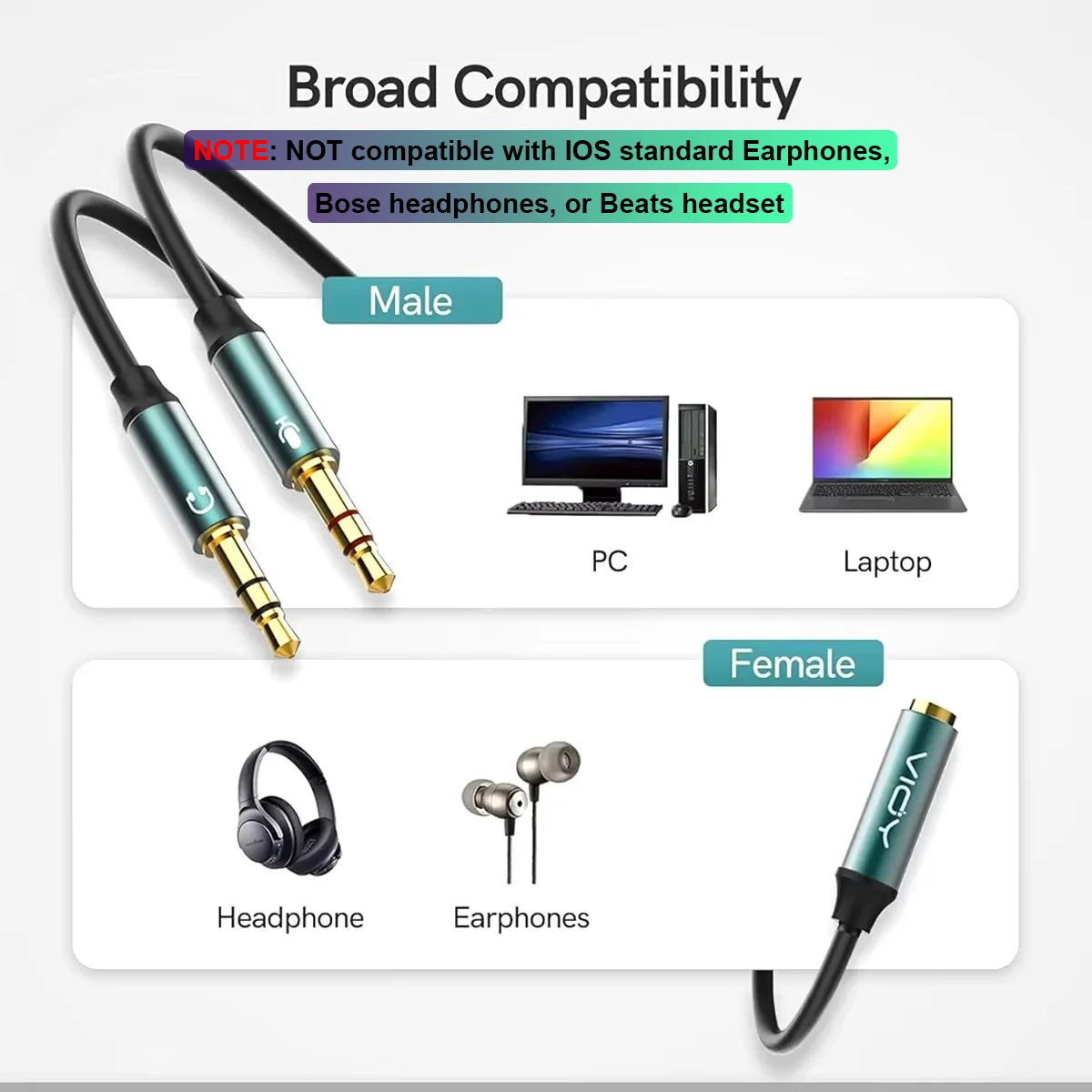 Headphone Splitter for Compute - đánh giá và giá Esports Gaming Splitter