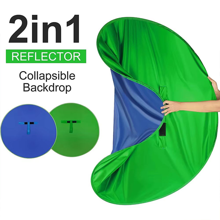 Green Blue Double-Sided Screen - đánh giá và giá Green Screen Collapsible