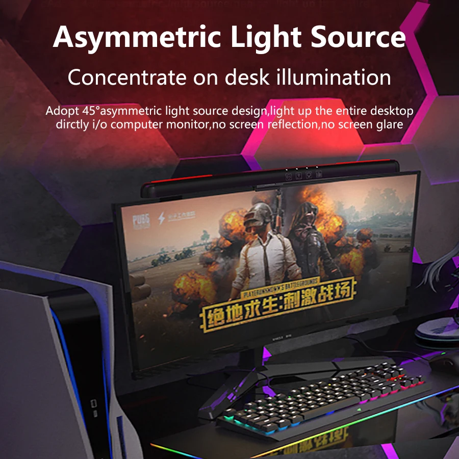 USB Stepless Dimming Screen Ha - đánh giá và giá Gaming Monitor Curved