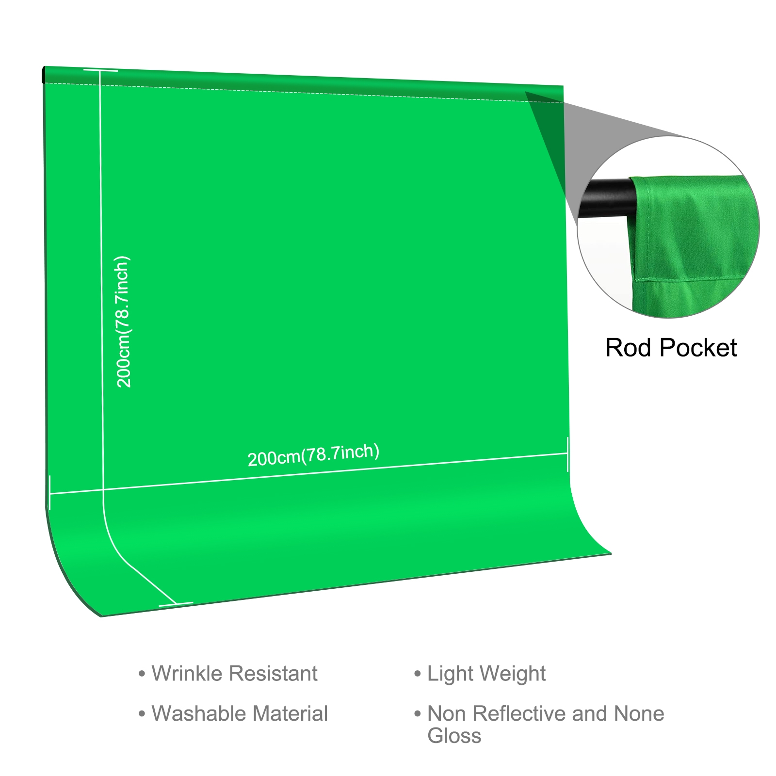 PULUZ 2m X 2m Photography Back - đánh giá và giá Green Screen Collapsible