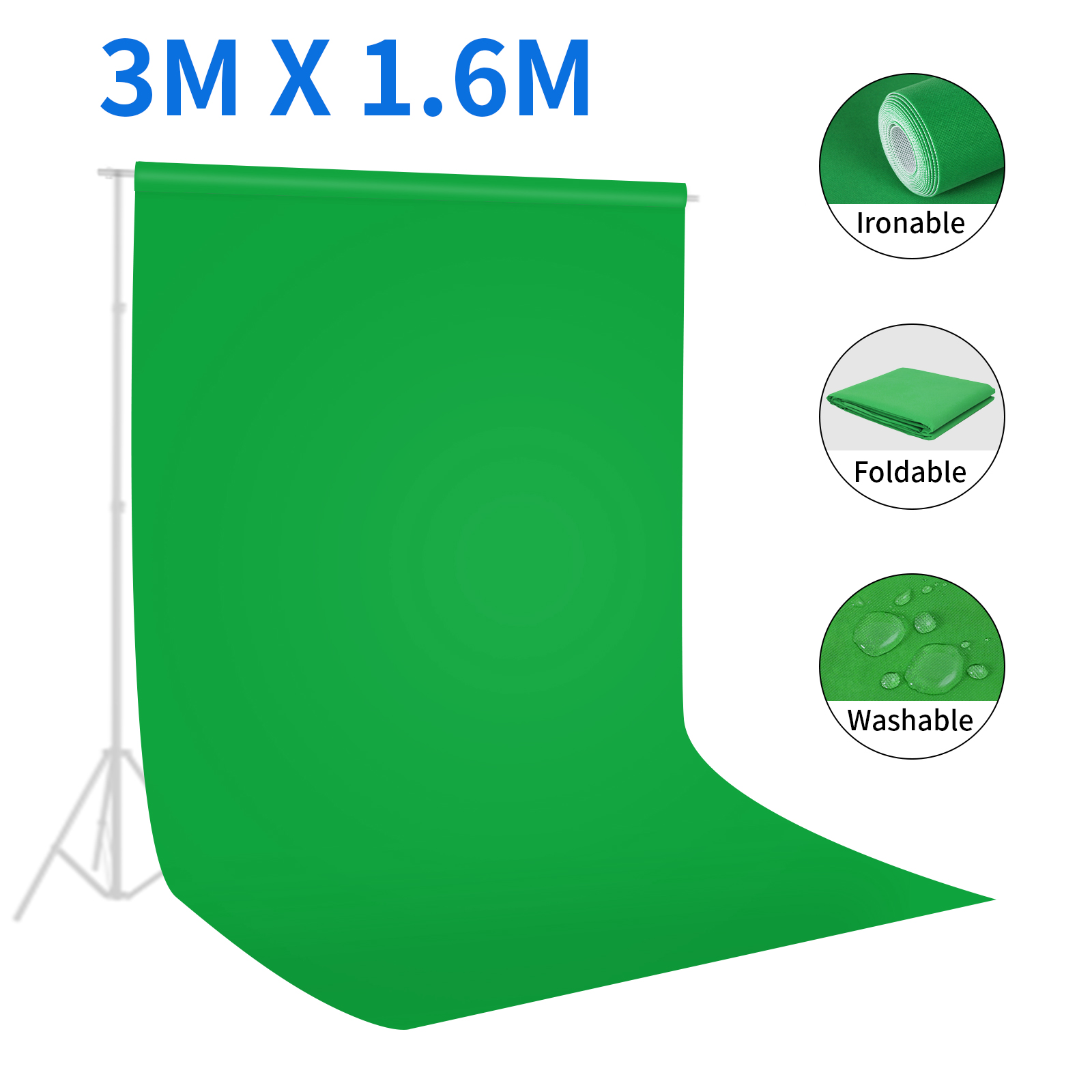 Selens Green Screen Backdrop C - đánh giá và giá Green Screen Collapsible