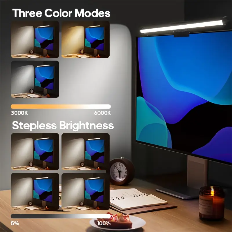 USB LED Desk Lamp Screen Hangi - đánh giá và giá Gaming Monitor Curved