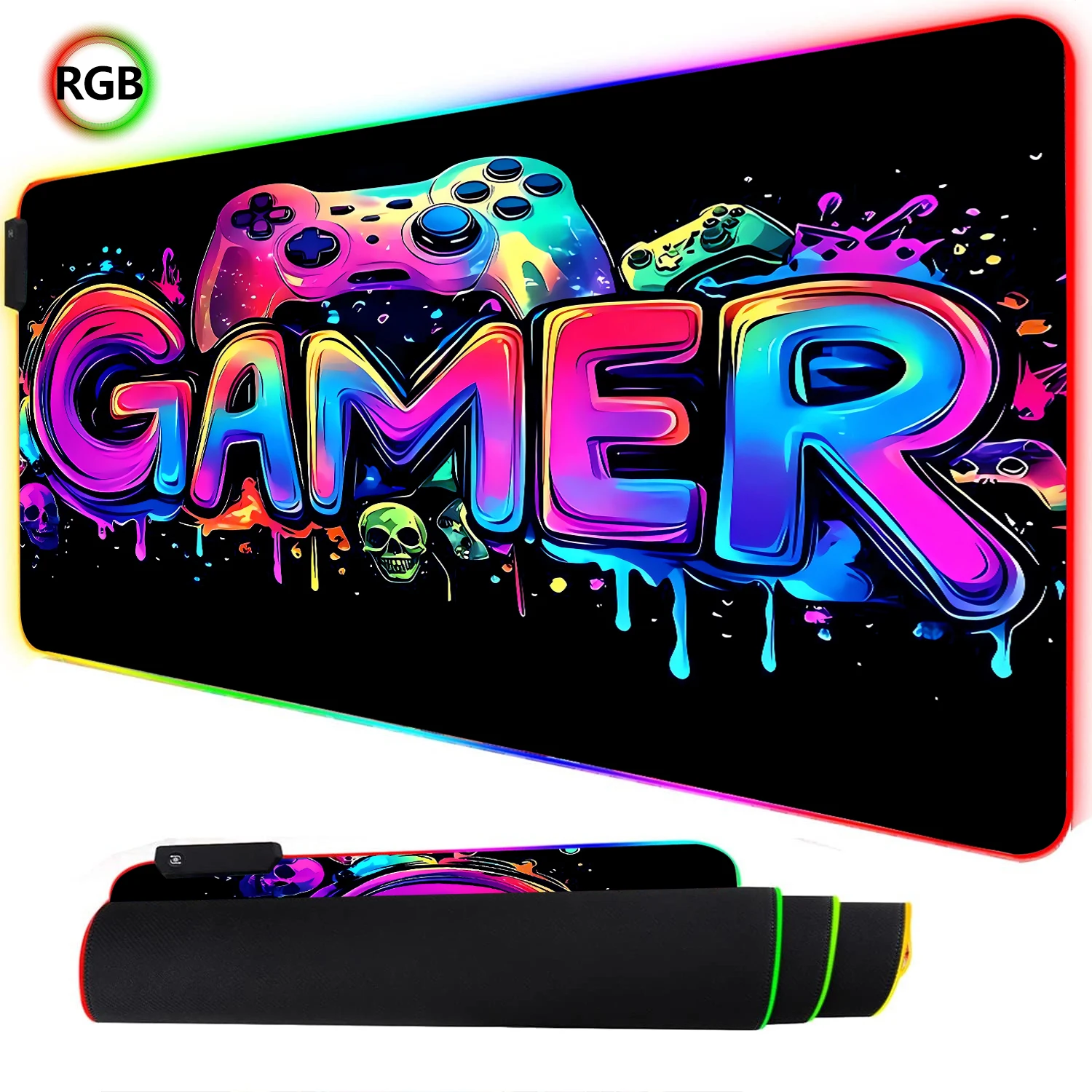 RGB Neon Gaming Controller Art - đánh giá và giá Esports Gaming Keyboard And Mouse