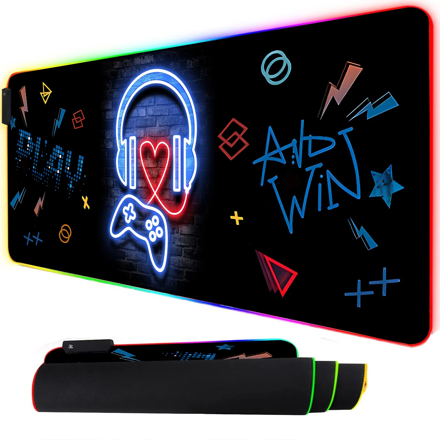 RGB Neon Gaming Controller Art - đánh giá và giá Esports Gaming Keyboard And Mouse