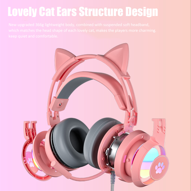 Cute Cat Ear Gaming Headphones - đánh giá và giá Esports Gaming Monitor
