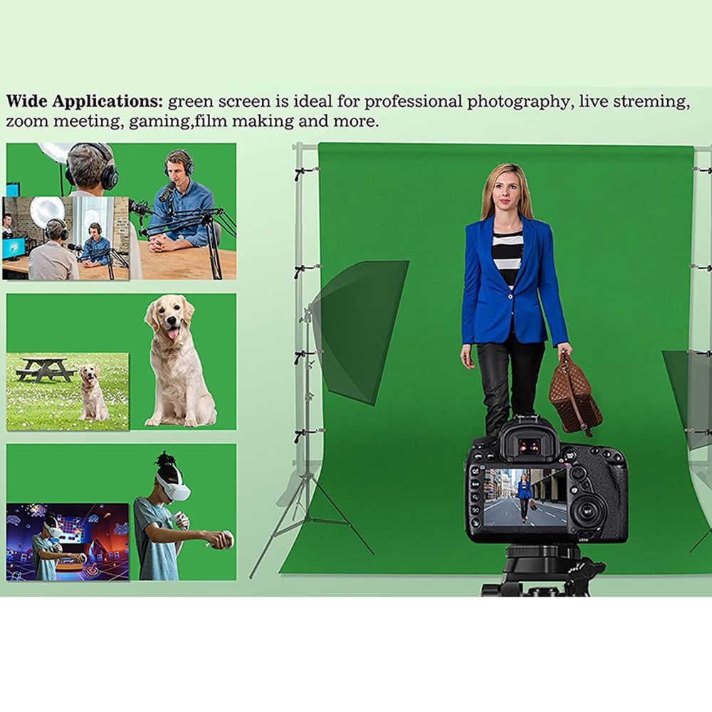 Video Shooting Green White Bla - đánh giá và giá Green Screen Collapsible