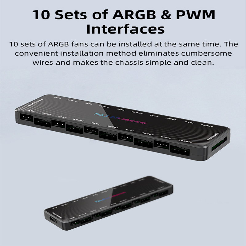LP-10 ARGB PWM Fan Hub with Re - đánh giá và giá Esports Gaming Splitter