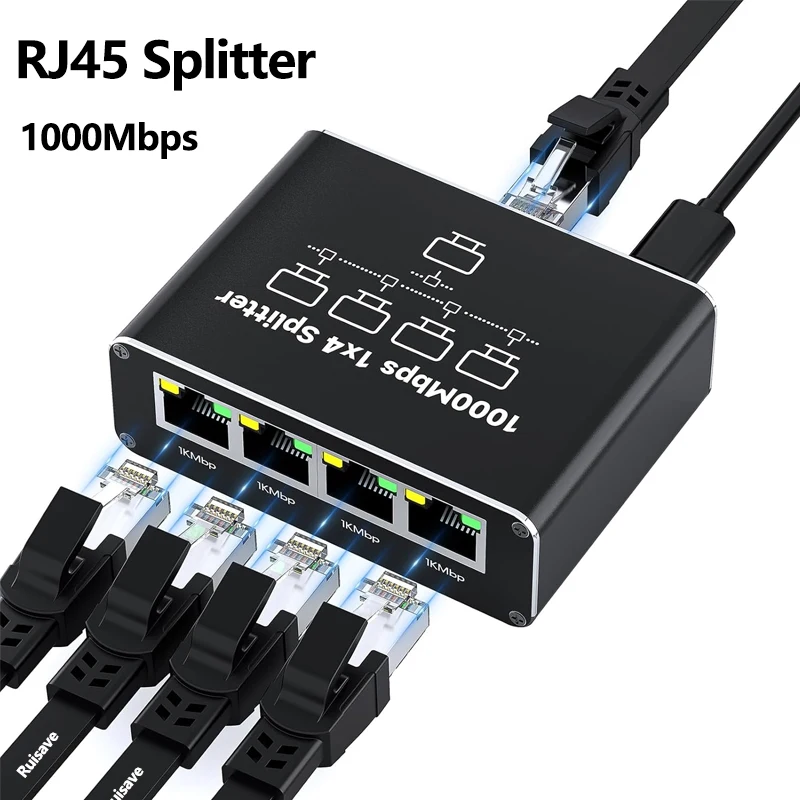 1000Mbps Gigabit RJ45 Splitter - đánh giá và giá Esports Gaming Splitter